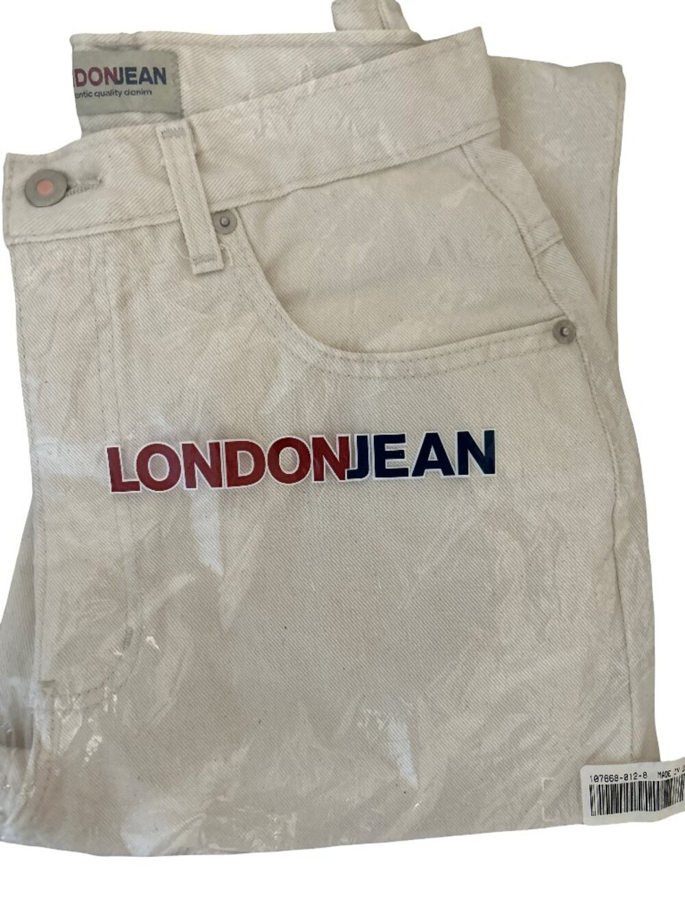 NIB Vintage Victoria's Secret London Jean SZ 8 Slim Fit Natural Cream Jeans